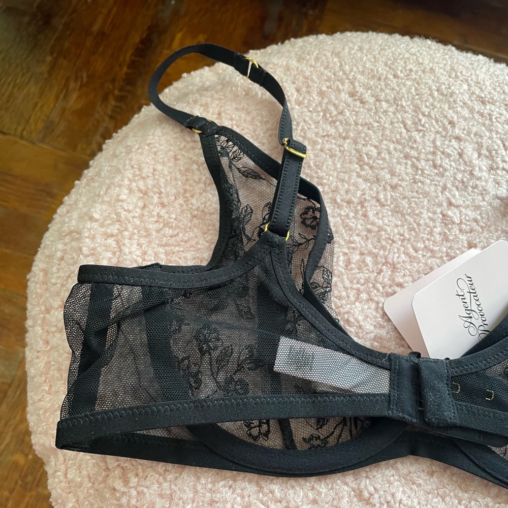 NWT Agent provocateur Henrieta black bra 34C - Picture 7 of 8
